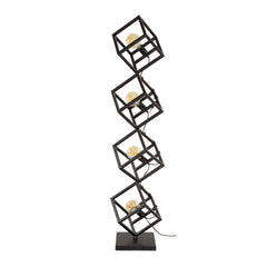 Vloerlamp 4L Kubus - 35x35x150 cm - Charcoal