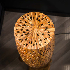 Vloerlamp M Bars - 40x40x145 cm - Teakhout