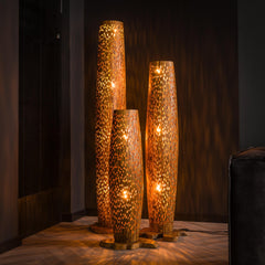 Vloerlamp M Bars - 40x40x145 cm - Teakhout