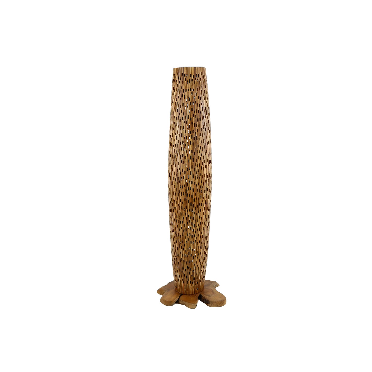 Vloerlamp M Bars - 40x40x145 cm - Teakhout