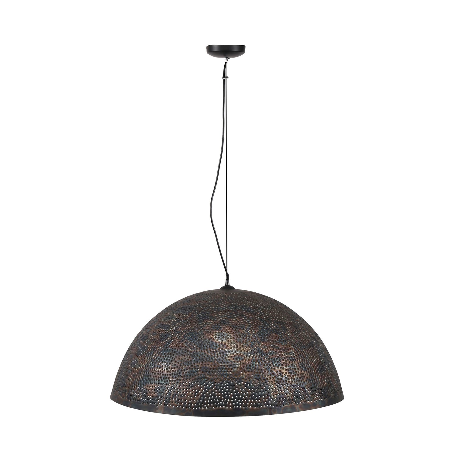 Hanglamp Ø70 Punch - 70x70x150 cm - Zwart Bruin