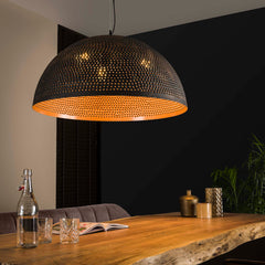 Hanglamp Ø70 Punch - 70x70x150 cm - Zwart Bruin