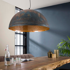 Hanglamp Ø70 Punch - 70x70x150 cm - Zwart Bruin