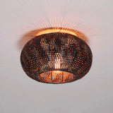 Plafondlamp Ø40 Armor - 40x40x20 cm - Zwart Bruin