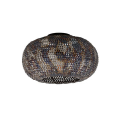 Plafondlamp Ø40 Armor - 40x40x20 cm - Zwart Bruin