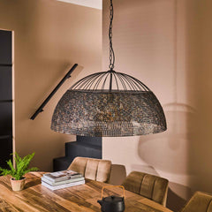 Hanglamp Ø80 Armor - 80x80x150 cm - Zwart Bruin