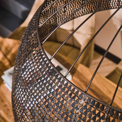 Hanglamp Ø80 Armor - 80x80x150 cm - Zwart Bruin