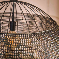 Hanglamp Ø80 Armor - 80x80x150 cm - Zwart Bruin
