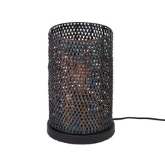 Tafellamp Armor Tube - 20x20x30 cm - Zwart Bruin