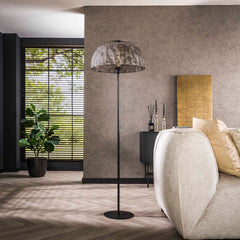 Vloerlamp Ø50 Armor Open - 50x50x164 cm - Zwart Bruin