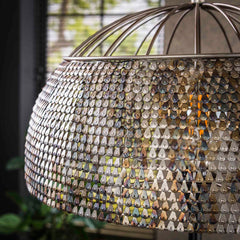 Vloerlamp Ø50 Armor Open - 50x50x164 cm - Zwart Bruin