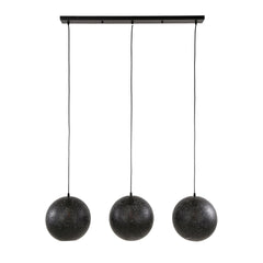 Hanglamp met 3 lampen Ø30 Zip - 115x30x150 cm - Artic Zwart