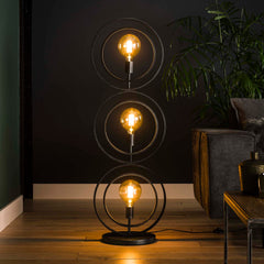 Vloerlamp met 3 lampen Turn Around - 40x30x124 cm - Charcoal