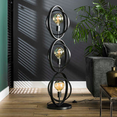 Vloerlamp met 3 lampen Turn Around - 40x30x124 cm - Charcoal