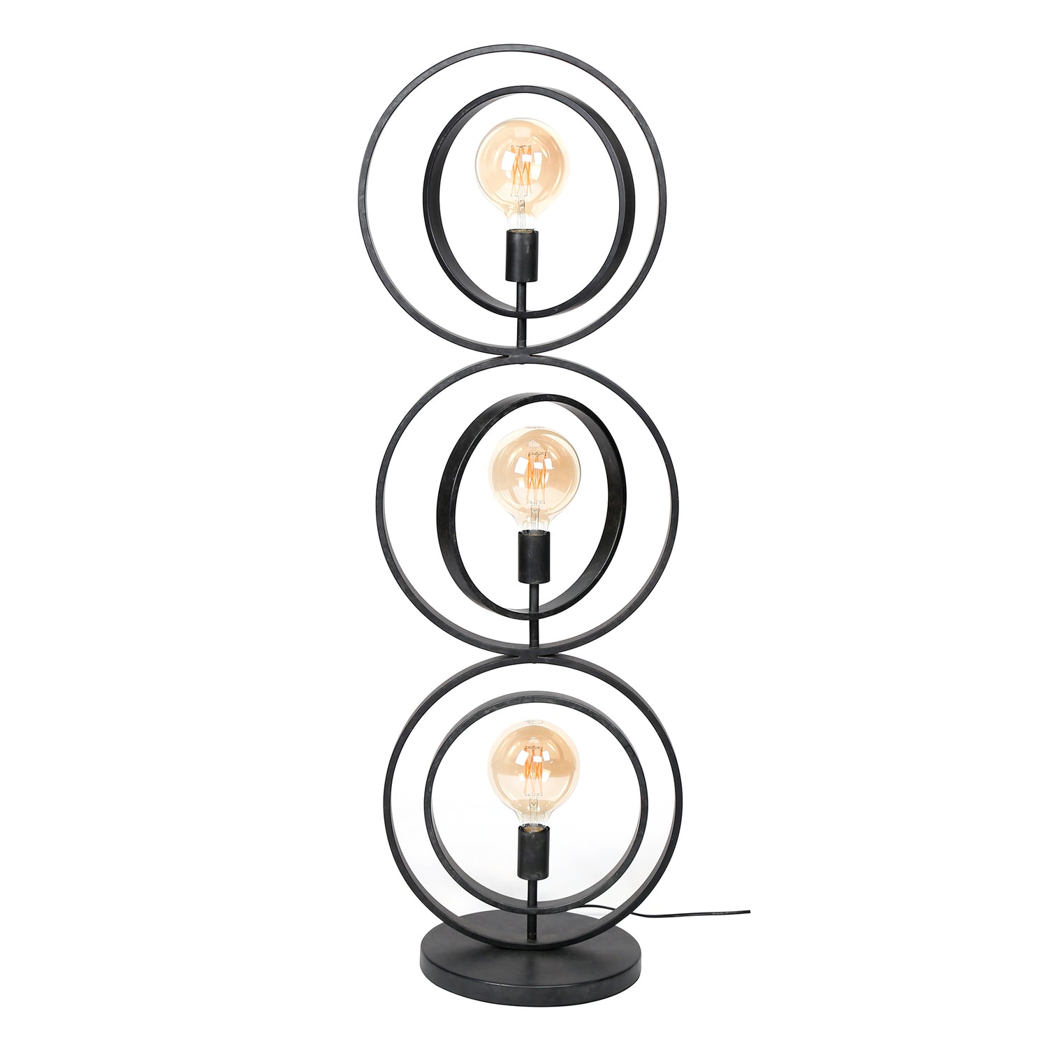 Vloerlamp met 3 lampen Turn Around - 40x30x124 cm - Charcoal