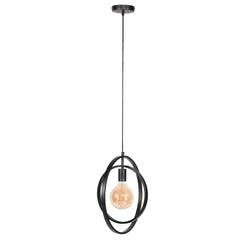 Hanglamp met 1 lamp Turn Around - 40x30x150 cm - Charcoal
