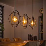 Hanglamp met 3 Lampen Turn Around - 130x30x150 cm - Charcoal