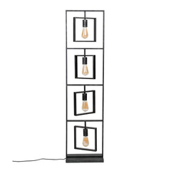 Vloerlamp met 4 Lampen Turn Square - 35x22x140 cm - Charcoal