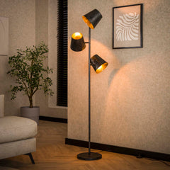 Vloerlamp met 3x Ø18 Kinetic - 40x40x167 cm - Charcoal