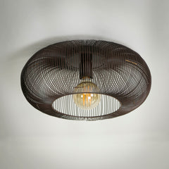 Plafondlamp Ø43 Copper Twist - 43x43x20 cm - Zwart Nikkel