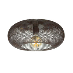 Plafondlamp Ø43 Copper Twist - 43x43x20 cm - Zwart Nikkel