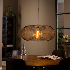 Hanglamp Ø70 Copper Twist - 70x70x150 cm - Zwart Nikkel