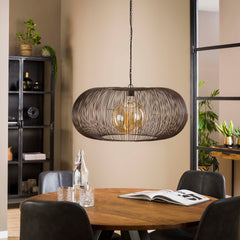 Hanglamp Ø70 Copper Twist - 70x70x150 cm - Zwart Nikkel
