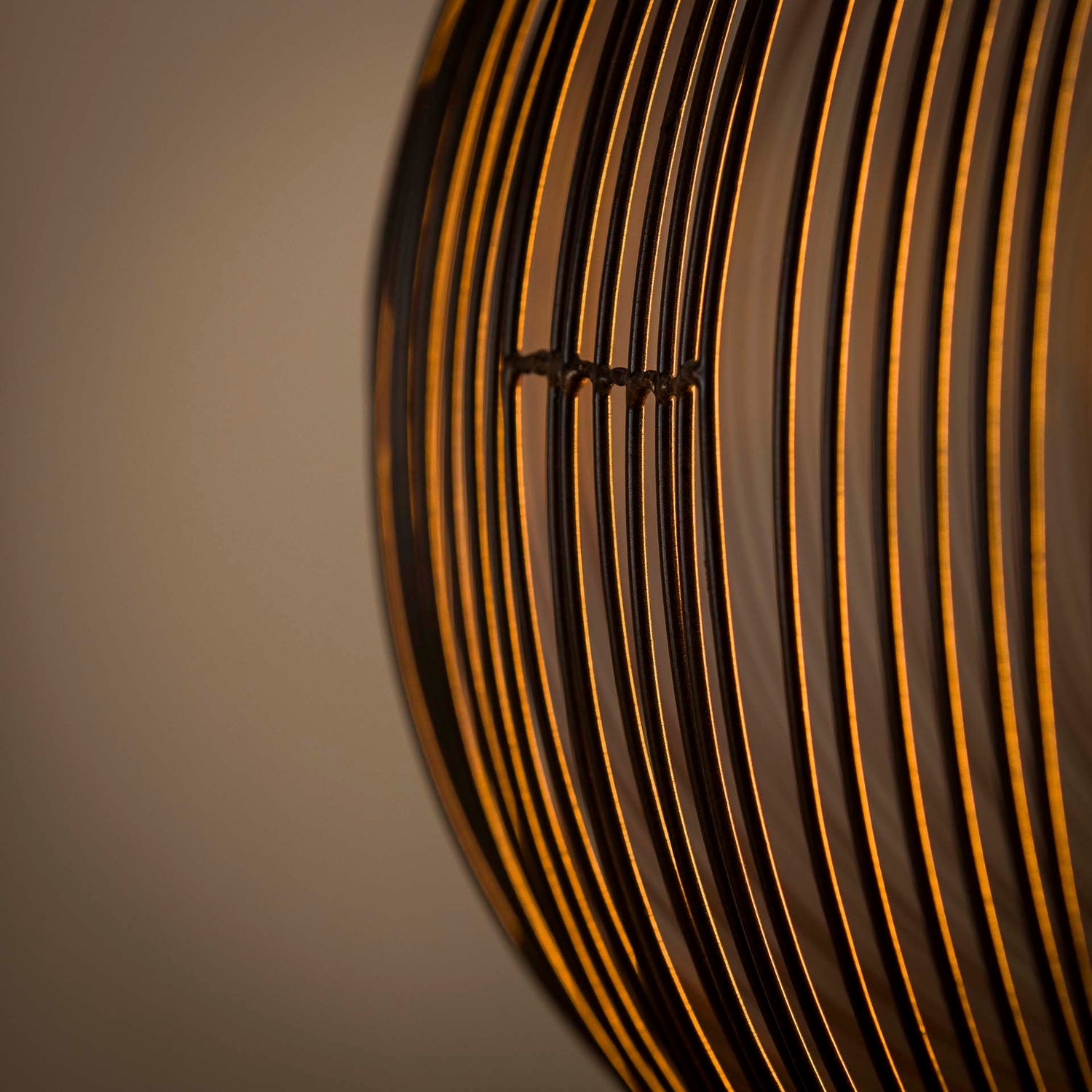 Hanglamp Ø70 Copper Twist - 70x70x150 cm - Zwart Nikkel