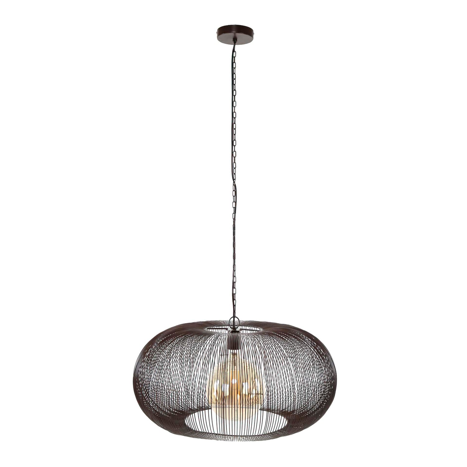 Hanglamp Ø70 Copper Twist - 70x70x150 cm - Zwart Nikkel