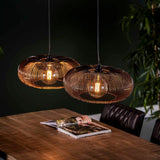 Hanglamp met 2 Lampen Copper Twist 2xØ43 - 102x43x150 cm - Zwart Nikkel