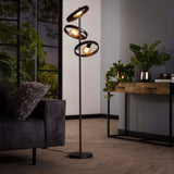 Vloerlamp 3L Hover - 40x40x155 cm - Charcoal