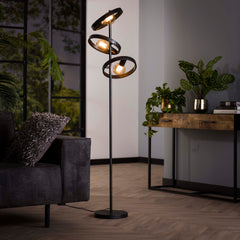 Vloerlamp 3L Hover - 40x40x155 cm - Charcoal