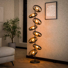 Vloerlamp 8L Hover - 42x26x160 cm - Charcoal