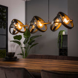 Hanglamp met 6 Lampen Hover - 120x42x150 cm - Charcoal