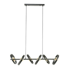 Hanglamp met 6 Lampen Hover - 120x42x150 cm - Charcoal