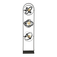 Vloerlamp met 3 lampen Cosmos Mesh - 36x22x160 cm - Artic Zwart