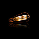 Lichtbron LED Filament Druppel - 6,4x6,4x14 cm - Amber - Glas
