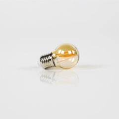 LED Lichtbron Filament Bol [G45] - E27 - 4W 2100K 280lm dimbaar - 4,5x4,5x7,5 cm - Amber - Glas