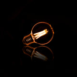 Lichtbron LED G60 Filament Bol - 6x6x6 cm - Amber - Glas