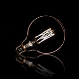 Lichtbron LED [G125] Filament Bol - 12,5x12,5x17,5 cm - E27 6W Dimbaar - Smoke Grey - Glas