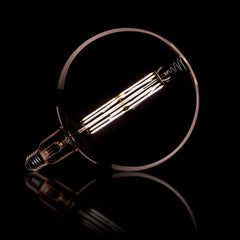 Lichtbron LED Filament Bol G200 E27 - 20x20x28 cm - 8W - Smoke Grey - Glas