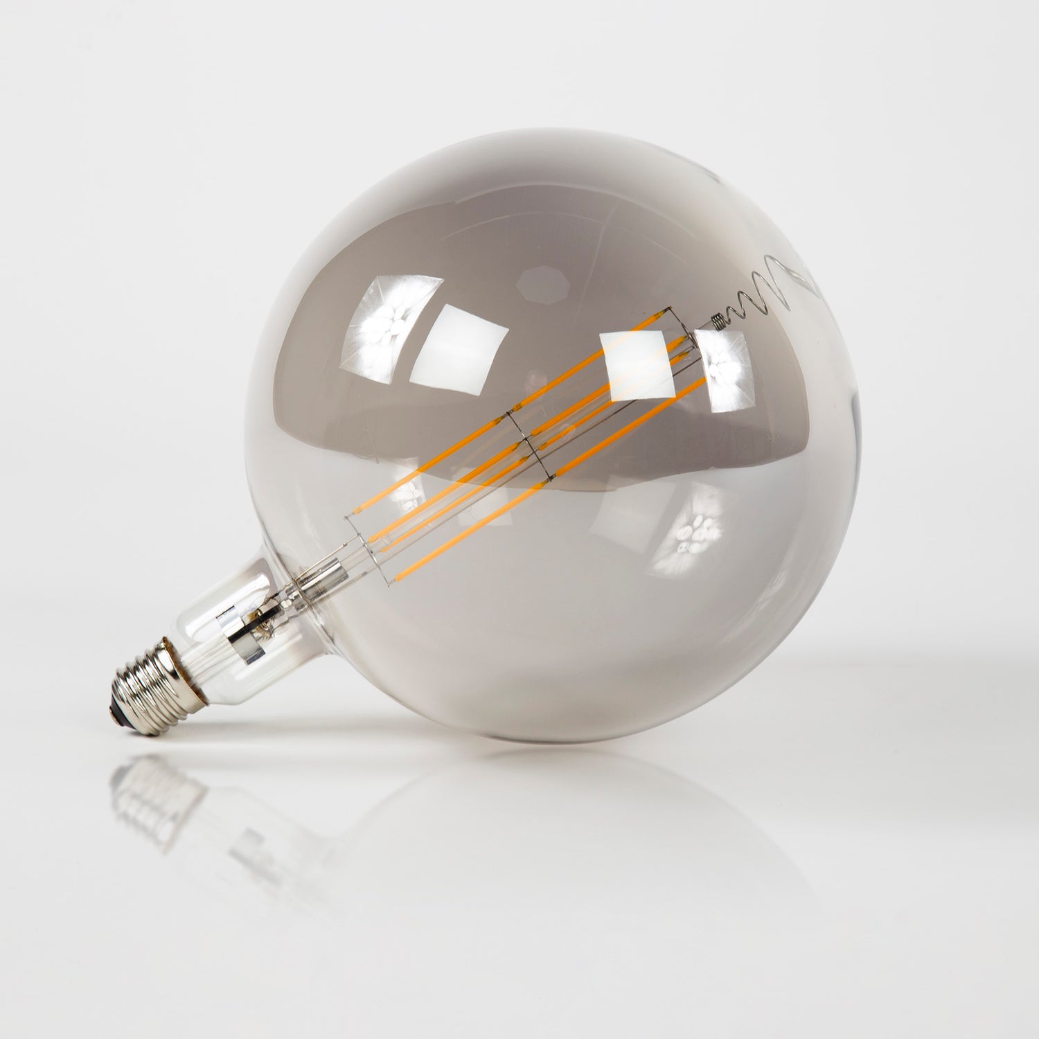 Lichtbron LED Filament Bol G200 E27 - 20x20x28 cm - 8W - Smoke Grey - Glas