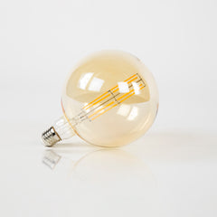 Lichtbron LED Filament Bol [G150] - 15x15x16 cm - Amber - Glas