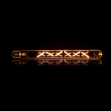 LED Lichtbron Filament Buis [T32-L300] - 3x3x30 cm - E27 4W 2100K 280lm dimbaar - Amberkleurig Glas
