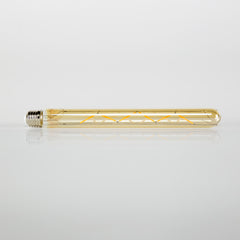 LED Lichtbron Filament Buis [T32-L300] - 3x3x30 cm - E27 4W 2100K 280lm dimbaar - Amberkleurig Glas