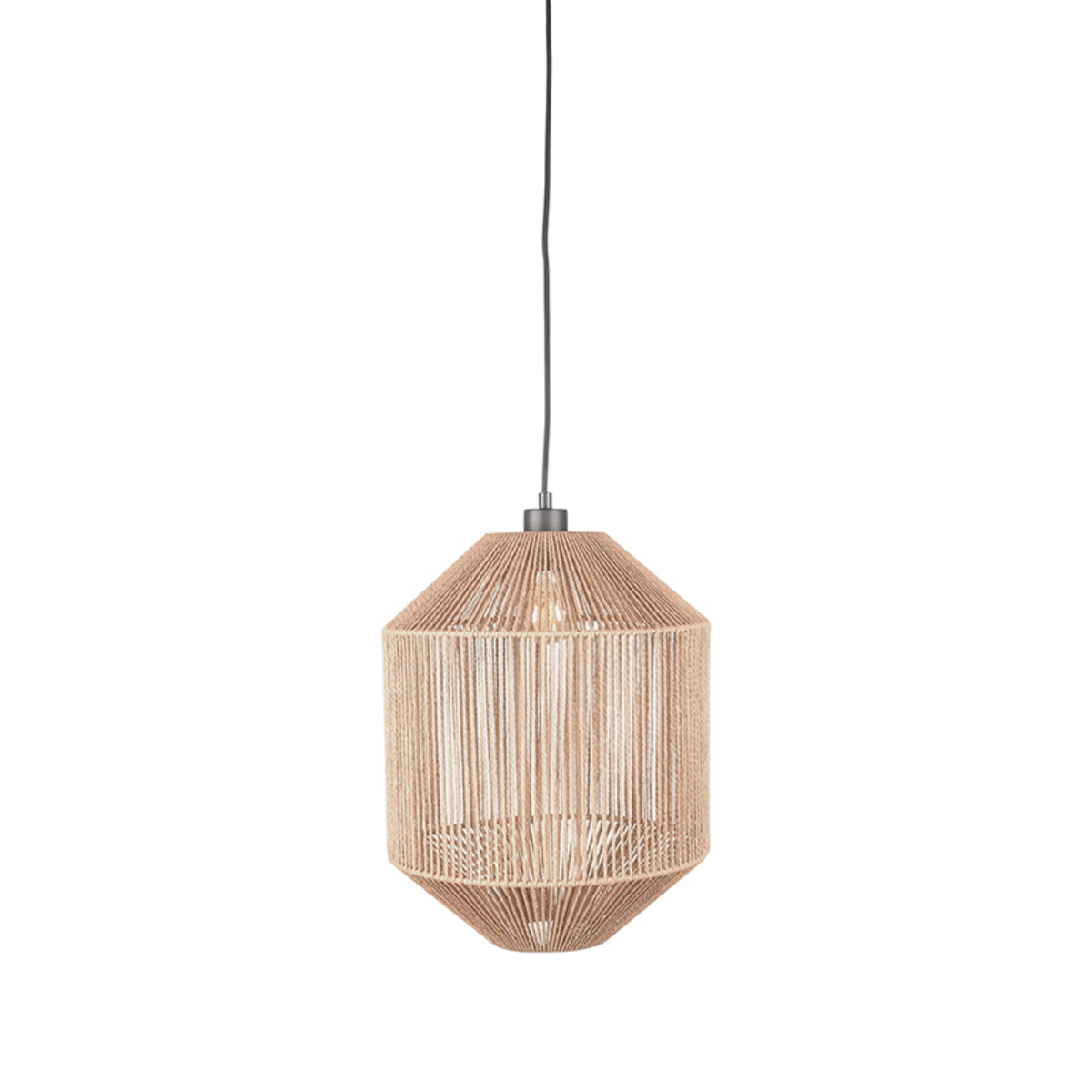 LABEL51 Hanglamp Ibiza - Natuurlijk - Jute - 1-Lichts Cilinder