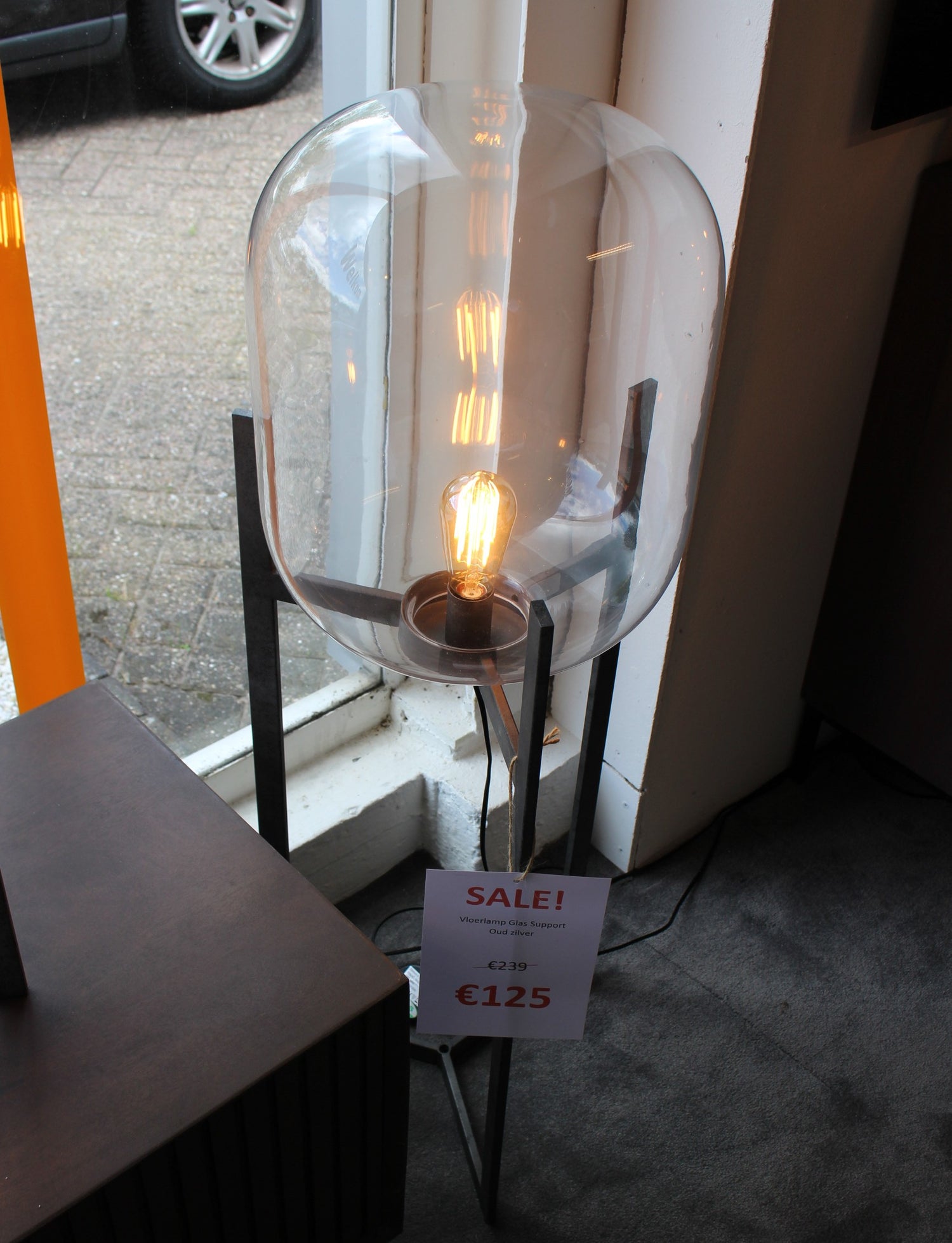 Vloerlamp Glas Support