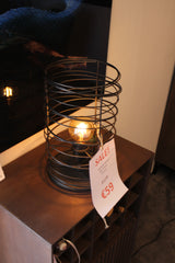 Tafellamp Spiraal Ø22 Cilinder - Charcoal