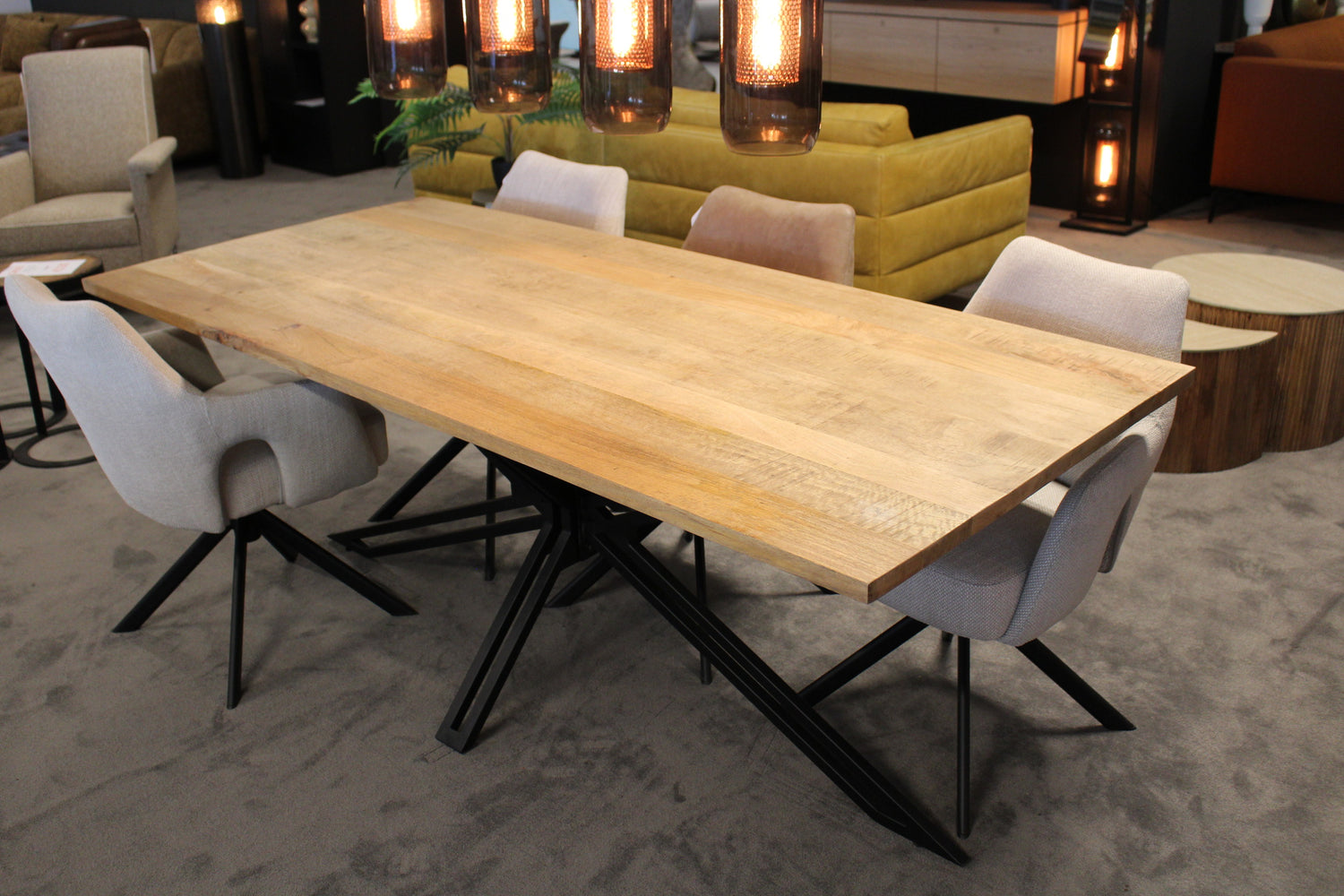 Eettafel Benson - Mangohout - 200x90cm