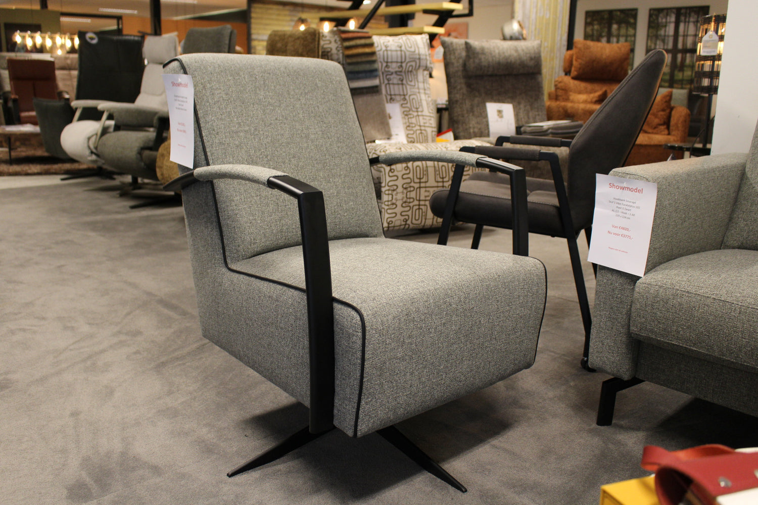 Draaifauteuil Saphire Laag - Vibe Eucalyptus 192
